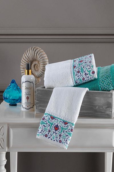 İyi Geceler İstanbul Nakkaş Towel Set Çintemani