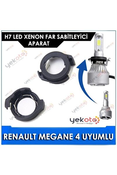 Yekoto Renault Megane 4 H7 Led Xenon Far Bağlantı Soketi Sabitleyici Aparat 2...