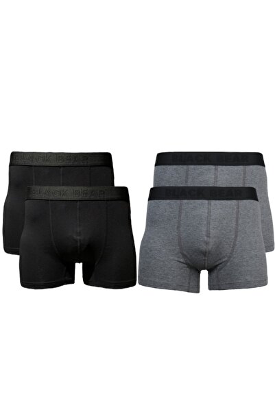 Erkek Boxer Likralı Ultra Rahat 4'lü Paket