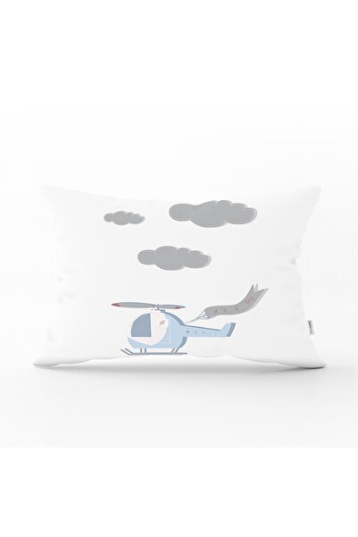 Realhomes Husă de pernă decorativă dreptunghiulară cu imprimare digitală cu d...