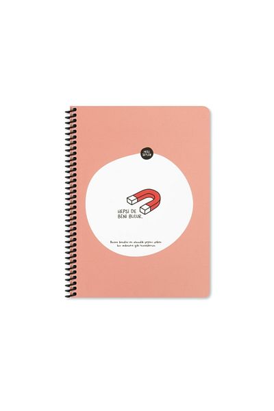 KESKİN COLOR Feeling Things 16.5x22.5 Checked Notebook - All Finds Me