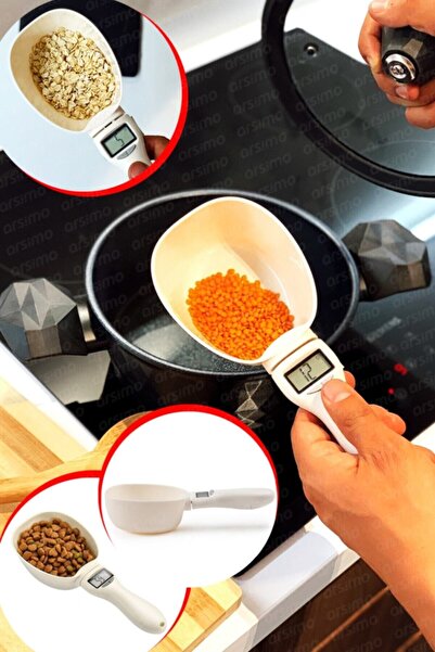 Genel Markalar Dijital Ekranlı Hassas Mutfak Kaşık Ölçek Tartısı Terazi Büyük...