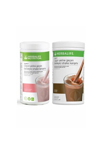 Herbalife Besleyici Shake Karışımı Formül 1 Çikolata 550g 1 Ahududu 550g