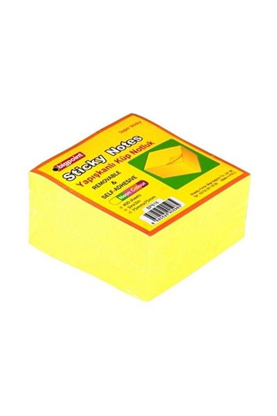 Bigpoint Adhesive Super Sticky Cube Yellow 400 Sheets 1 Piece