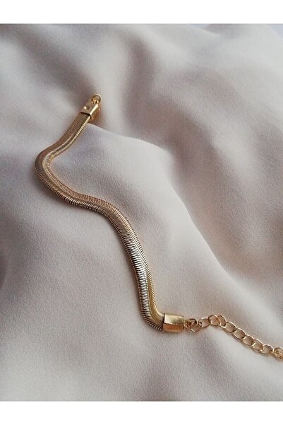 KOBA سوار سلسلة إيطالي من الفولاذ المقاوم للتشويه باللون الذهبي للنساء