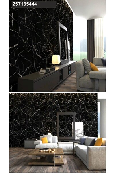 Vip tasarım رقائق طلاء السطح بنمط الرخام الأسود 100x100