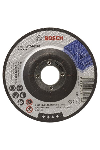 Bosch - 115x2,5 mm Expert Serisi Bombeli Metal Kesme Diski