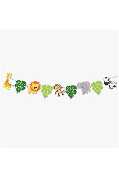 Happyland Decorative Glitter Banner Safari