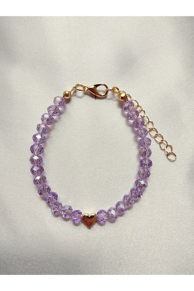 Nuvole Bianche Accessory Purple Crystal Bead Bracelet
