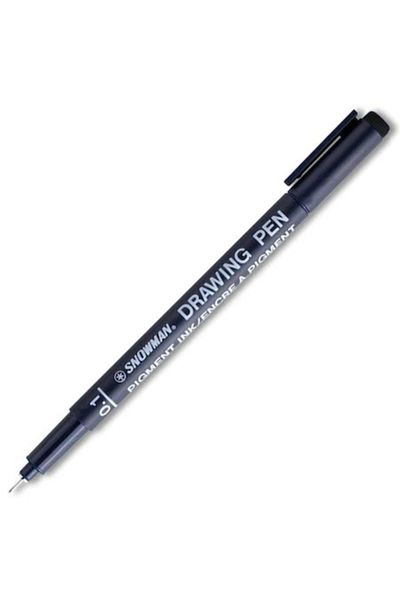Snowman Technical Drawing Pen Black (0.1)