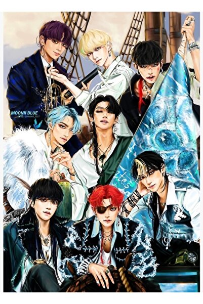 Universal Korsan! (ateez - Ver Durma.) Tablo Ahşap Poster Dekoratif