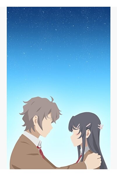 Universal Seishun Buta Yarou Vector Painting Ξύλινη Διακοσμητική Αφίσα