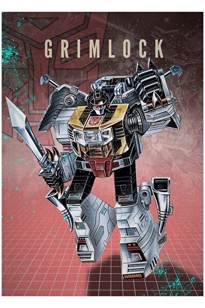 Universal Διακοσμητική Ξύλινη Αφίσα Ζωγραφικής Grimlock