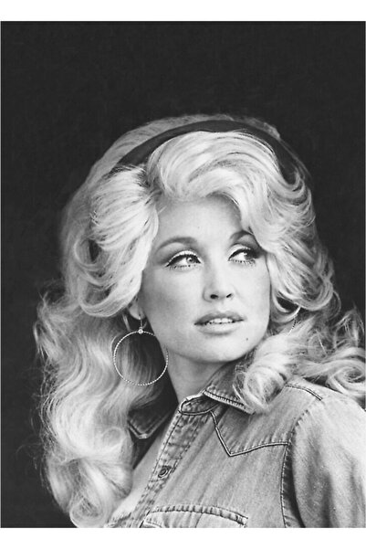 Universal Dolly Parton Fotoğraf Tablo Ahşap Poster Dekoratif