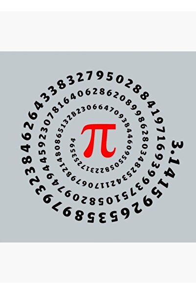 Universal Pi, ?, Spiral, Bilim, Matematik, Matematik, Irrasyonel Sayı, Sıra Tablo Ahşap Poster Dekoratif