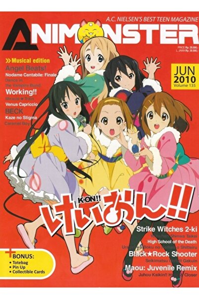 Universal K-on Anime Dergi Kapağı Tablo Ahşap Poster Dekoratif