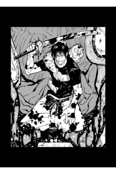 Universal Toji Fushiguro Manga Panel Tablo Ahşap Poster Dekoratif