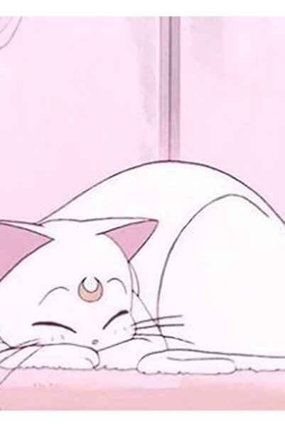 Universal Сладък кавай декоративен дървен плакат с изображение на коте, вдъхн...