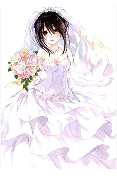 Universal Kurumi Tokisaki Tablo Ahşap Poster Dekoratif