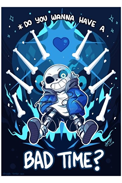 Universal Undertale Tablo Ahşap Poster Dekoratif