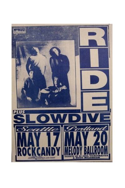 Universal Ride, Slowdive- Shoegaze Turu Poster Tablo Ahşap Poster Dekoratif