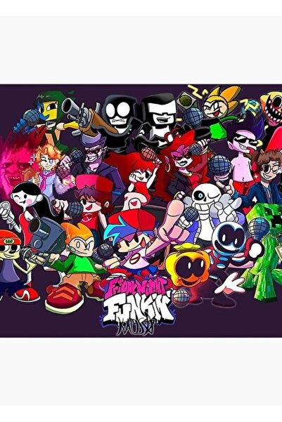 Universal Cuma Gecesi Funkin Tablo Ahşap Poster Dekoratif