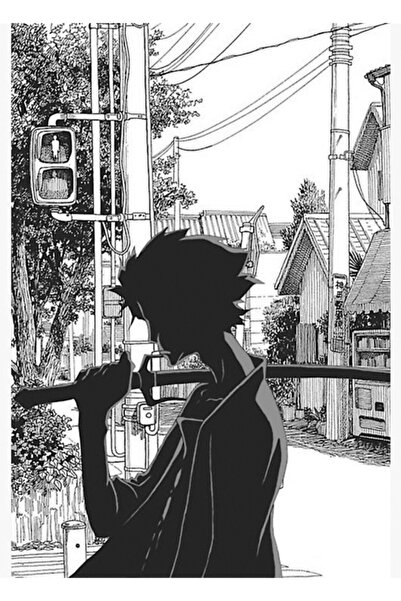 Universal Siyah Beyaz Tablo Ahşap Poster Dekoratifnda Samuray Şampuan