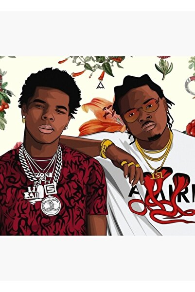 Universal Lil Baby X Gunna Ξύλινη Διακοσμητική Αφίσα Τέχνης