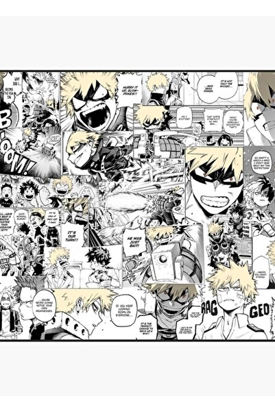 Universal My Hero Academia Katsuki Bakugo Manga Kolaj Tablo Ahşap Poster Deko...