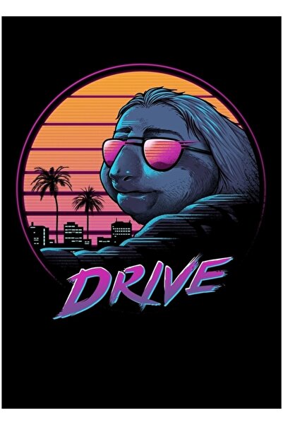 Universal Poster decorativ din lemn cu tematică „Slow Drive”