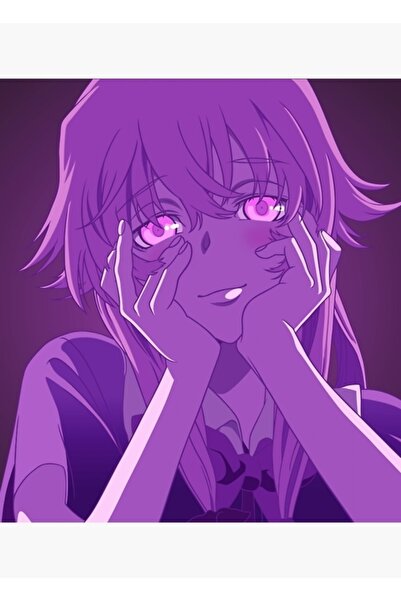 Universal Yuno Gasai - Mirai Nikki Jurnalul viitorului Tablou Poster din lemn...