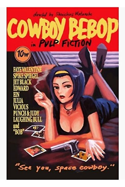 Universal Декоративен дървен плакат за маса Cowboy Bebop