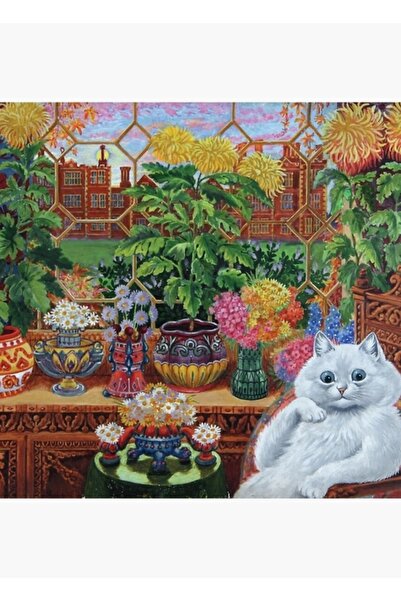 Universal Cat College Master, de Louis Wain, tablou decorativ din lemn, poste...