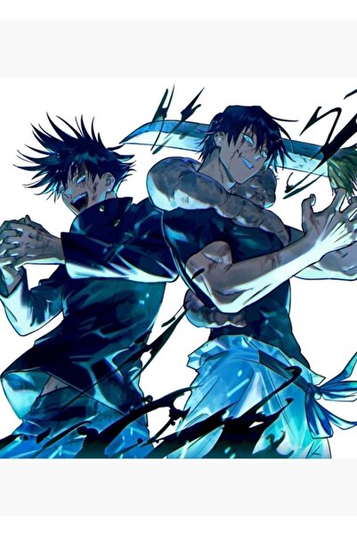 Universal Мегуми Х Тоджи Фушигуро Дървен декоративен плакат за маса