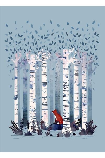 Universal Διακοσμητική Ξύλινη Αφίσα Ζωγραφικής με Μπαλάτες (μπλε)