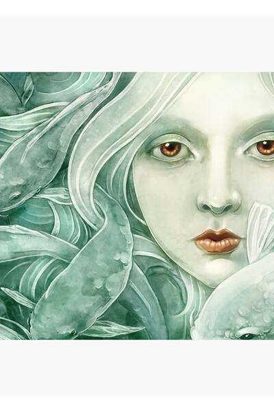 Universal Διακοσμητική Ξύλινη Αφίσα Koi Tablo