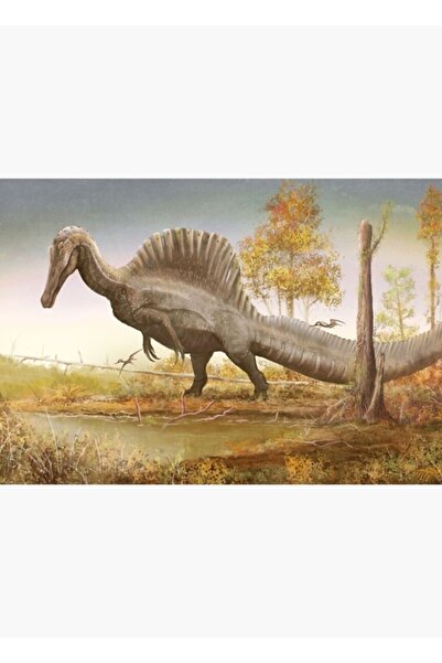 Universal Spinosaurus Tablo Ahşap Poster Dekoratif