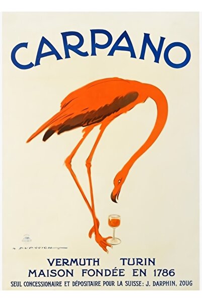 Universal Poster decorativ din lemn Carpano Tablo