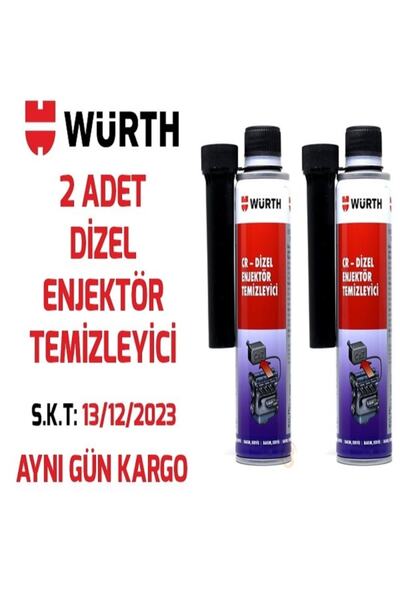 Würth 2 Adet Dizel Yakıt Sistemi Ve Enjektör Temizleyici 300 Ml*2 Adet