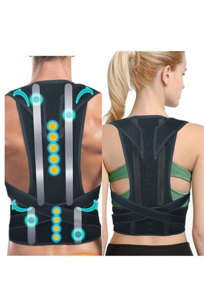 Ankaflex Corset pentru postură verticală pentru bărbați și femei - Aparat anti-cocoșă, pentru susținerea taliei și a umerilor