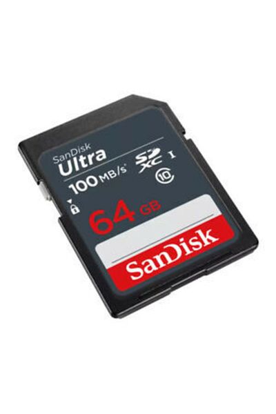 SanDisk بطاقة ذاكرة Sdxc الترا 64 جيجابايت بسرعة 100 ميجابايت/ثانية Sdsdunr-064g-gn3ın