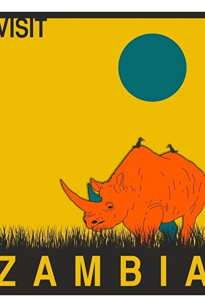 Universal Poster decorativ din lemn Zambia