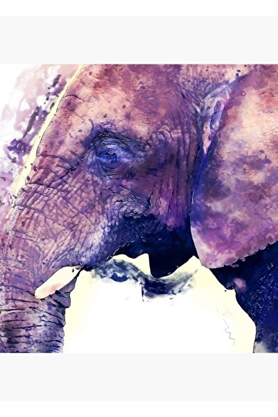 Universal Декоративен дървен плакат с картина на слон