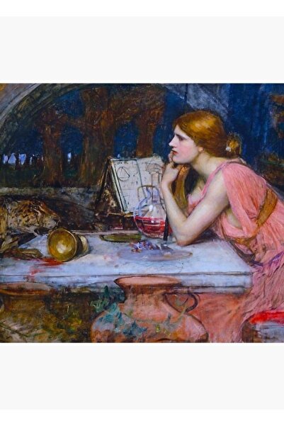 Universal Büyücü - John Wıllıam Waterhouse Tablo Ahşap Poster Dekoratif