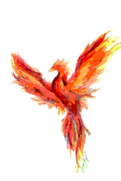 Universal Διακοσμητική ξύλινη αφίσα με σχέδιο Φοίνικα, σε στυλ αφίσας