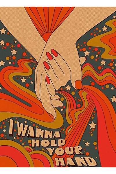 Universal Κρατήστε το χέρι σας στην ίδια γραμμή Πίνακας αφίσας Ξύλινη διακοσμ...