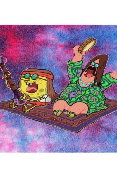 Universal Πνευματικός Σποντίφομπ Ξύλινη Διακοσμητική Αφίσα Ζωγραφικής