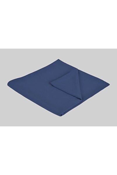 KROREN Armanda Medine Ipeği Indigo Eşarp 110*110cm Ebatlı