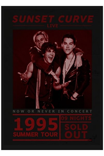 Universal Декоративен дървен плакат-картина за турне  "Сънсет Кърв "