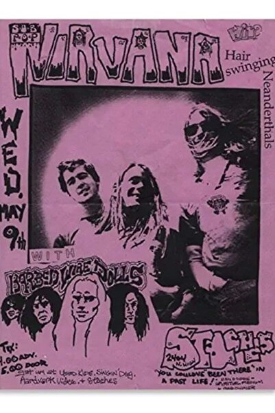 Universal Ξύλινη διακοσμητική αφίσα Rock Band Tablo